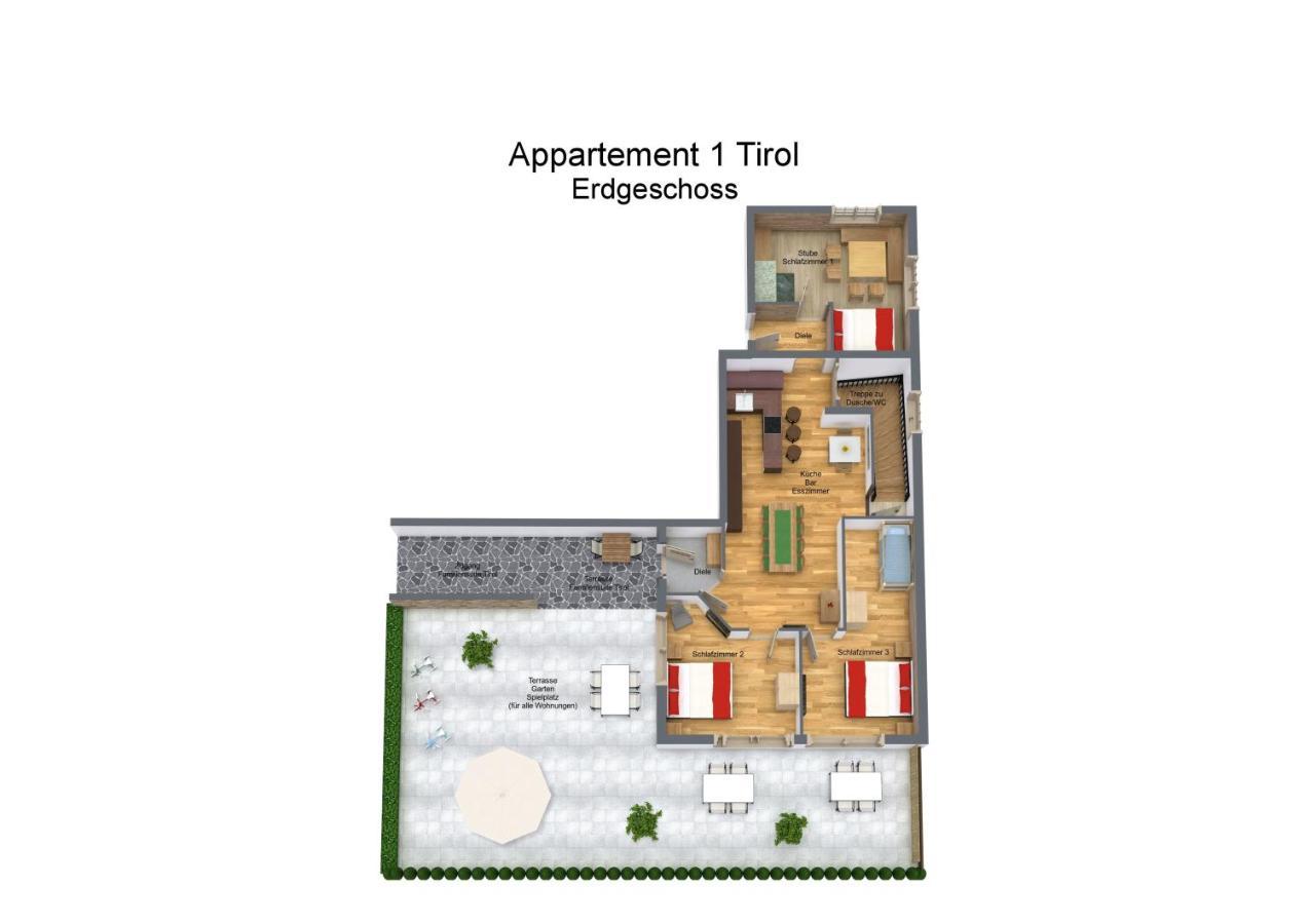 Angerer Alpine Suiten Und Familienappartements Tirol 里斯奥尔巴赫塔 外观 照片
